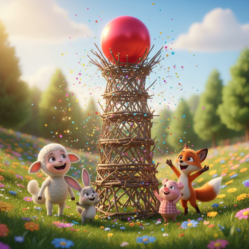 The Little Lamb Who Learned to Share
