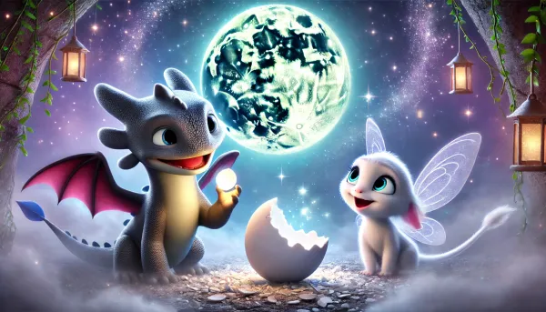 The Dreamy Dragon and the Starlit Surprise