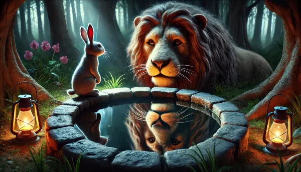 The Lion and the Clever Rabbit