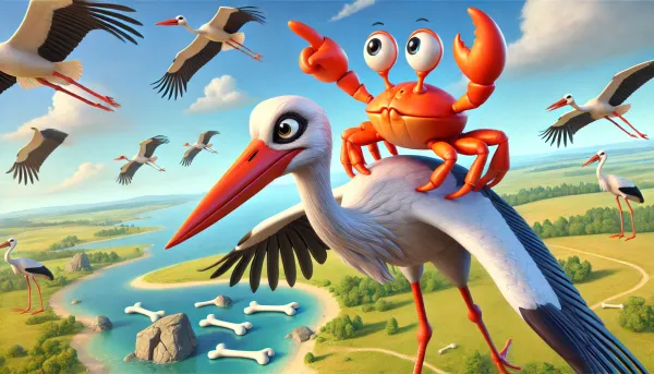 The Stork and the Crab