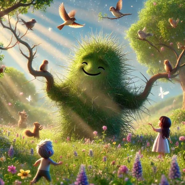 The Whispering Wind and the Grumpy Tree