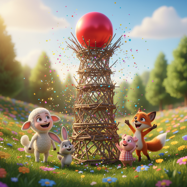 The Little Lamb Who Learned to Share